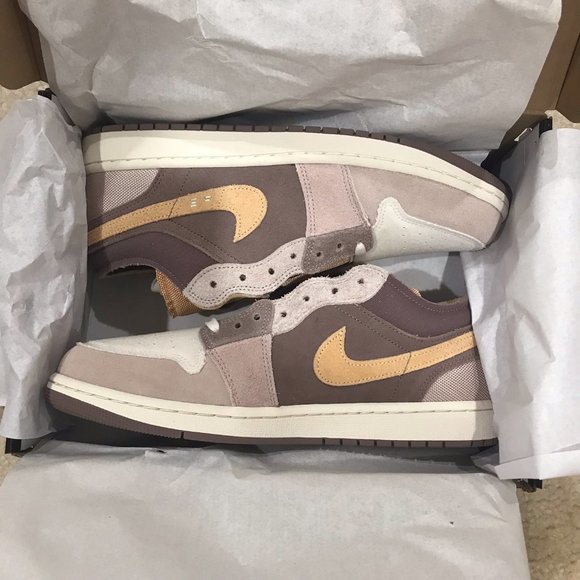 Nike Air Jordan 1 Low SE Craft Taupe Haze / Mint Foam BRAND NEW Mens Size 10.5 - Picture 14 of 16